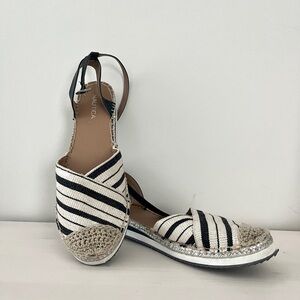Nautica Blue and White Espadrille Shoes
